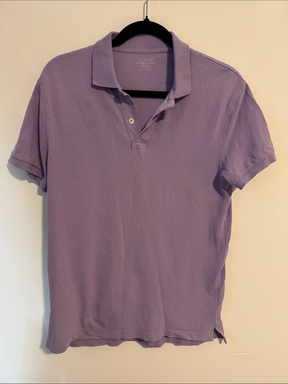 J. Crew Men's Lavender Polo Shirt size S